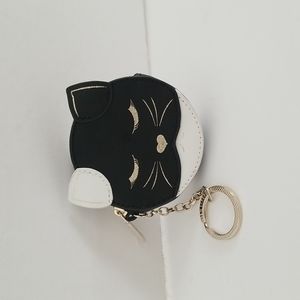 Ted Baker Cat Coin Keyring Zip Case NWOT